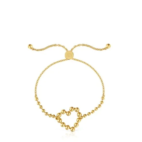18 kt gold-plated silver heart Chain bracelet Sugar Party
