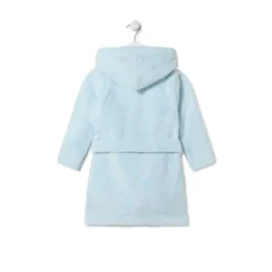 Albornoz de tecido atoalhado Rus MS Azul Celeste