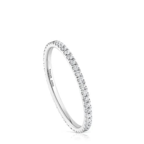 Aliança em ouro branco com diamantes Les Classiques
