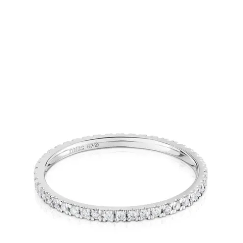 Aliança em ouro branco com diamantes Les Classiques