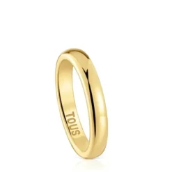 Anel aliança de casamento em ouro meia cana 3,8 mm TOUS Alianças