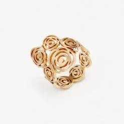 Anel ATELIER Rosa de Abril em Ouro com Diamantes