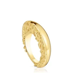 Anel com banho de ouro de 18 K sobre prata Dybe