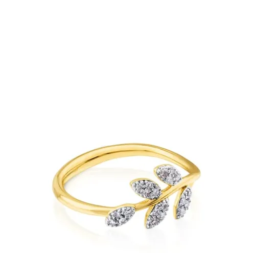 Anel Gem Power em Ouro com Diamantes