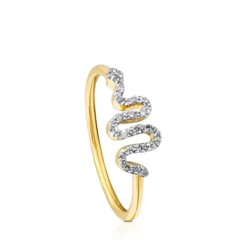 Anel Gem Power em Ouro com Diamantes