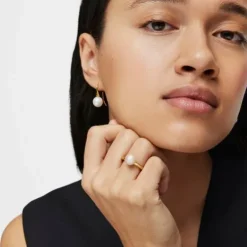 Anel Gloss em prata vermeil e pérola