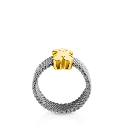 Anel Mesh em Ouro