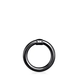 Anel médio Hold em Prata Dark Silver