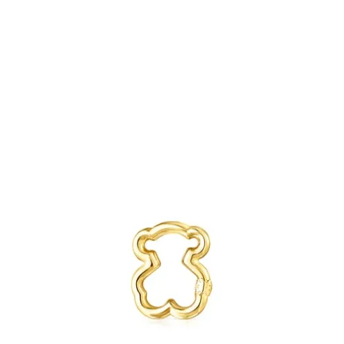 Argola pequena Hold urso em Ouro