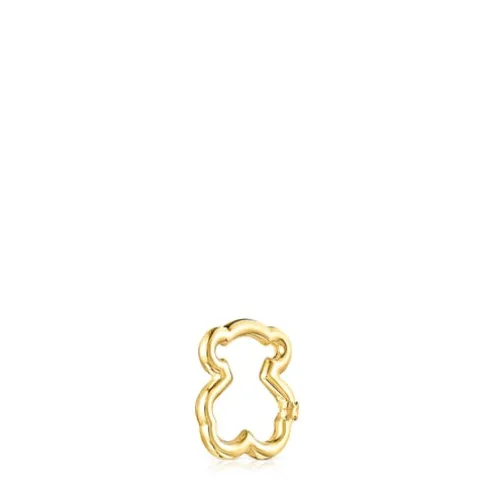 Argola pequena Hold urso em Ouro
