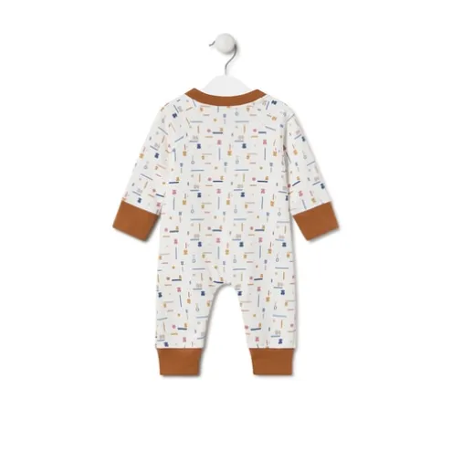 Babygrow de bebé Geome cor única