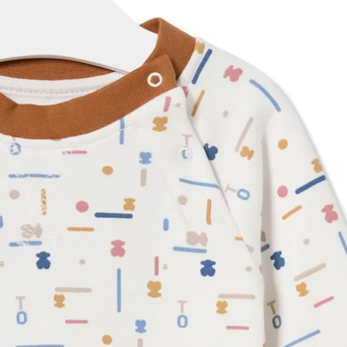 Babygrow de bebé Geome cor única