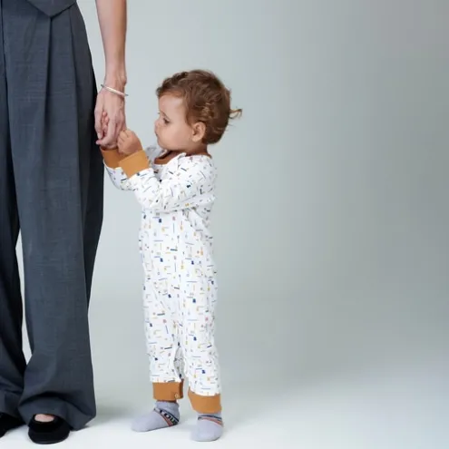 Babygrow de bebé Geome cor única