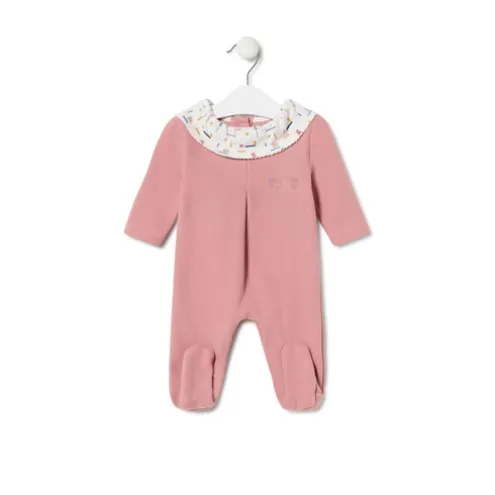 Babygrow de bebé Geome cor-de-rosa