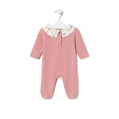 Babygrow de bebé Geome cor-de-rosa