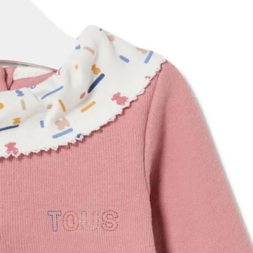 Babygrow de bebé Geome cor-de-rosa