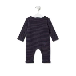 Babygrow de bebé às riscas Blue azul marinho