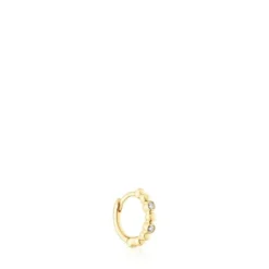Brinco argola com bolas em ouro e diamantes Les Classiques