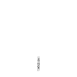 Brinco individual de argola curto em ouro branco com diamantes 8,5 mm Les Classiques