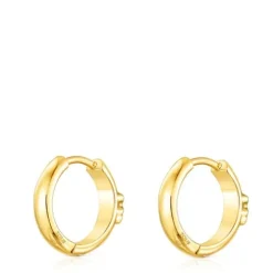 Brincos argola TOUS Basics urso em Prata Vermeil