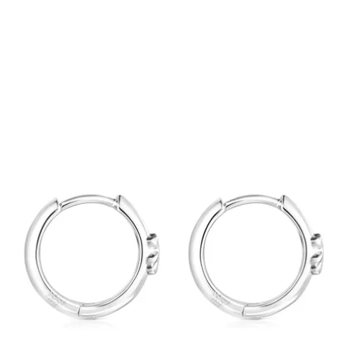 Brincos argola urso TOUS Basics em prata