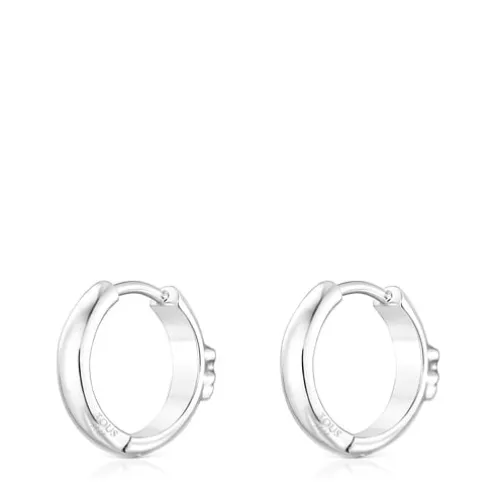 Brincos argola urso TOUS Basics em prata
