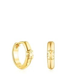 Brincos argola urso TOUS Basics em prata vermeil