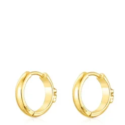 Brincos argola urso TOUS Basics em prata vermeil