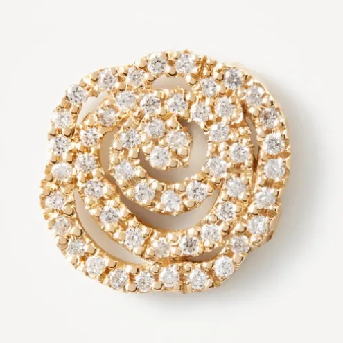 Brincos ATELIER Rosa de Abril em Ouro com Diamantes