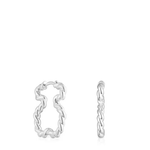 Brincos com silhueta urso Twisted