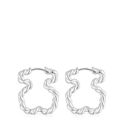 Brincos com silhueta urso Twisted