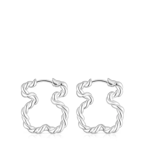 Brincos com silhueta urso Twisted