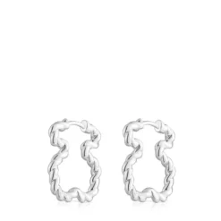 Brincos com silhueta urso Twisted