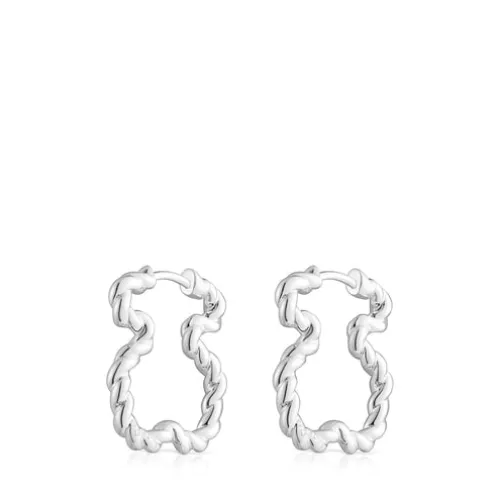 Brincos com silhueta urso Twisted