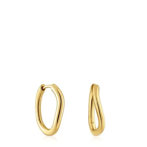 Brincos de argola em ouro 14 mm New Hav