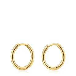 Brincos de argola em ouro 14 mm New Hav