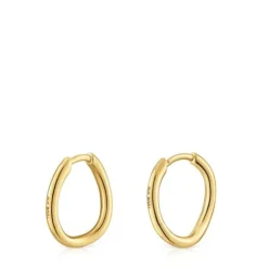 Brincos de argola em ouro 14 mm New Hav