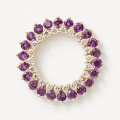 Brincos em ouro com diamantes e ametistas TOUS ATELIER