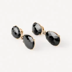 Brincos em ouro com diamantes e espinélios TOUS ATELIER UNIQUE PIECES