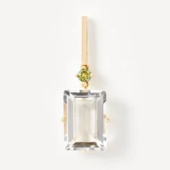 Brincos em ouro com peridoto e cristal de rocha TOUS ATELIER