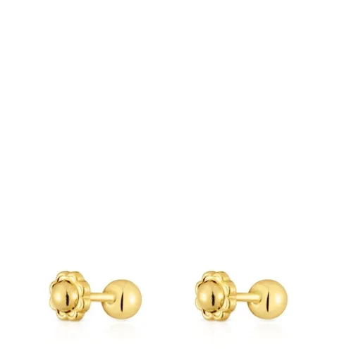 Brincos em ouro 4 mm Basics