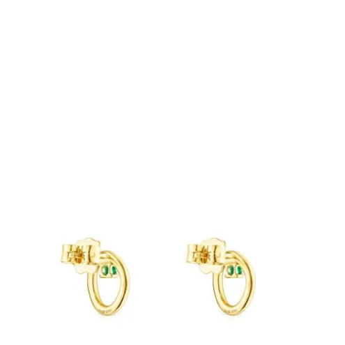 Brincos em ouro TOUS Hav com pedra preciosa tsavorite