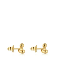 Brincos em ouro urso Bold Bear