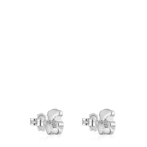 Brincos em prata urso Bold Motif