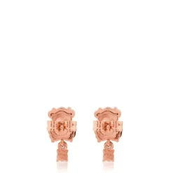 Brincos Erma em Prata Vermeil rosa