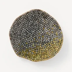 Brincos grandes ATELIER Nenufar em Ouro e Diamantes amarelos