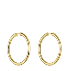 Brincos grandes TOUS Basics em Prata Vermeil