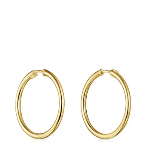 Brincos grandes TOUS Basics em Prata Vermeil