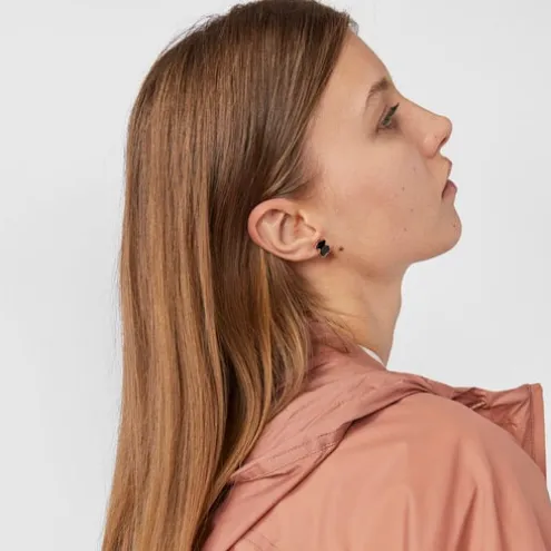 Brincos Motif em Prata Vermeil rosa