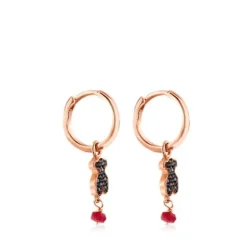 Brincos Motif em Prata Vermeil rosa